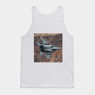 F-15C Eagle In Canyon In Afterburner Tank Top
